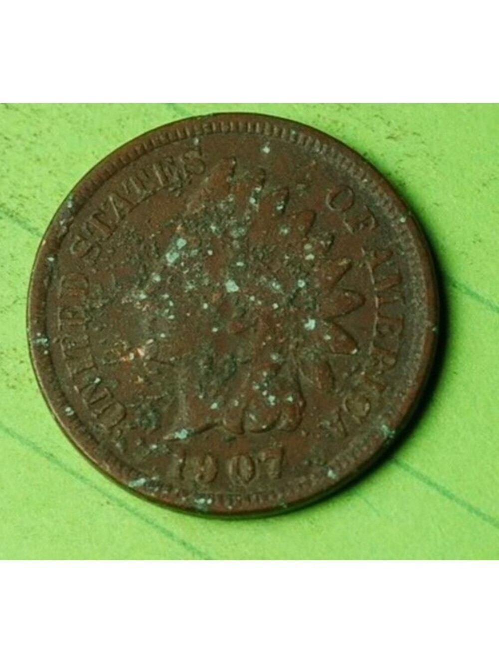 X225 1907 Indian Head Cent Penny 1c - Check Out Our eBay Store - old coin money